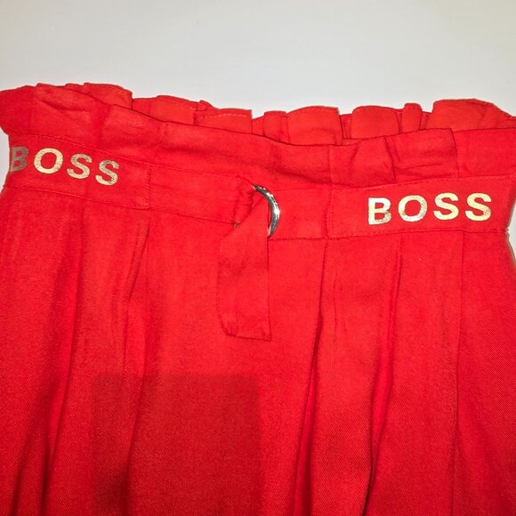 HUGO BOSS Girls' Red Pleated Skirt – Size 10 (Style 10-138) - Picture 4 of 5